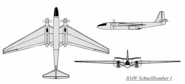 BMW Schnellbomber I  3 view