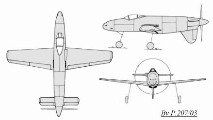 BV P.207/3  3 view