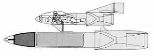 Bv Rocket Mistel cutaway