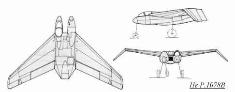 He P.1078B  3 view