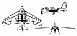 Lippisch P.11 second version  3 view